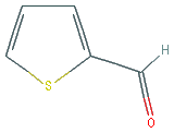 Chemical structure of 2-Thiophenecarboxaldehyde