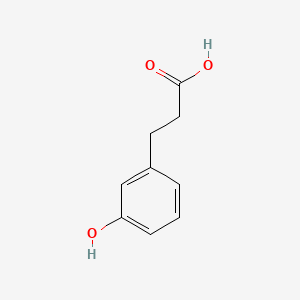 Chemical structure of 3-(3-Hydroxyphenyl)propionic acid