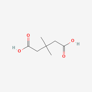 Chemical structure of 3,3-Dimethylglutaric acid