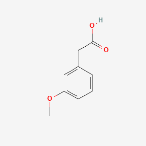 Chemical structure of 3-Methoxyphenylacetic acid