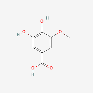 Chemical structure of 3-O-Methylgallic acid