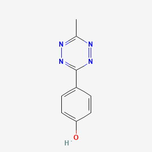 Chemical structure of 4-(6-Methyl-1,2,4,5-tetrazin-3-yl)phenol