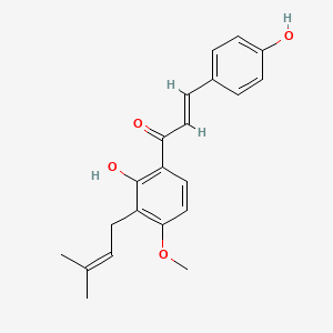 Chemical structure of 4-Hydroxyderricin