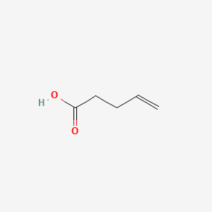 Chemical structure of 4-Pentenoic acid