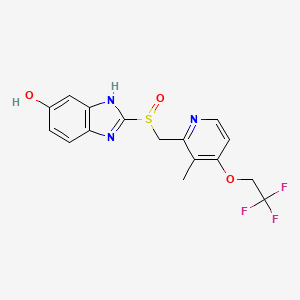 Chemical structure of 5-Hydroxylansoprazole