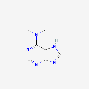 Chemical structure of 6-Dimethylaminopurine