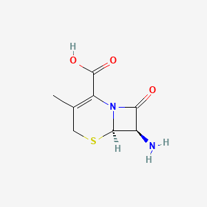 Chemical structure of 7-Aminodeacetoxycephalosporanic acid