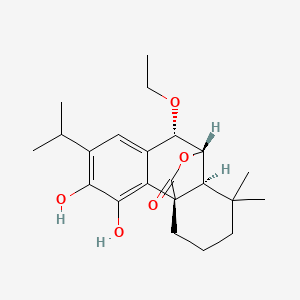Chemical structure of 7-Ethoxyrosmanol