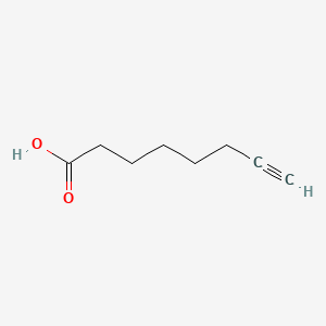 Chemical structure of 7-Octynoic acid