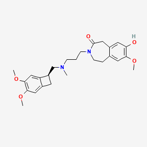 Chemical structure of 8-Demethyl Ivabradine