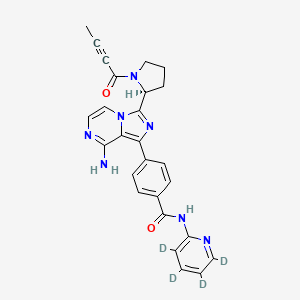 Chemical structure of Acalabrutinib D4