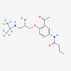 Chemical structure of Acebutolol D7