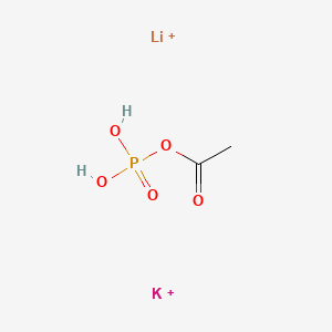 Chemical structure of Acetyl phosphate(lithium potassium)