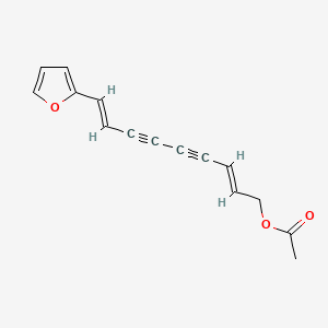 Chemical structure of Acetylatractylodinol