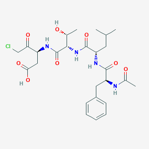 Chemical structure of Ac-FLTD-CMK