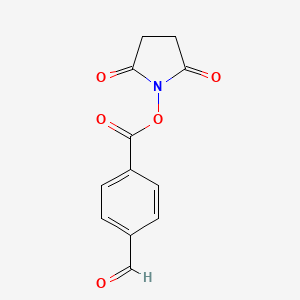 Chemical structure of Ald-Ph-NHS ester