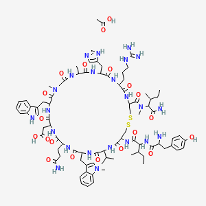 Chemical structure of AMY-101 acetate