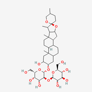 Chemical structure of Anemarrhenasaponin A2