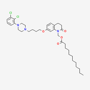 Chemical structure of Aripiprazole Lauroxil