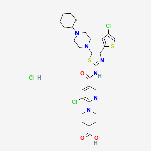 Chemical structure of Avatrombopag hydrochloride