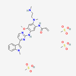 Chemical structure of AZ7550 Mesylate