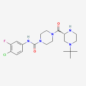 Chemical structure of AZD2423