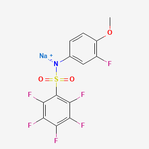 Chemical structure of Batabulin sodium