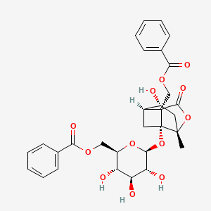 Chemical structure of Benzoylalbiflorin
