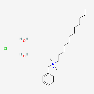 Chemical structure of Benzyldodecyldimethylammonium chloride dihydrate