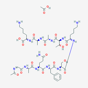 Chemical structure of BIO-11006 acetate
