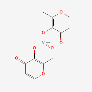 Chemical structure of Bis(maltolato)oxovanadium