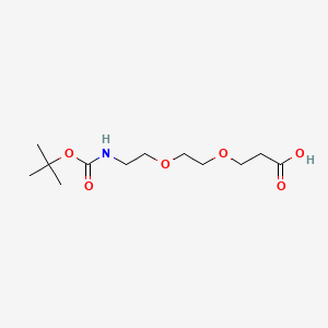 Chemical structure of Boc-NH-PEG2-CH2CH2COOH