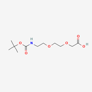 Chemical structure of Boc-NH-PEG2-CH2COOH