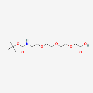 Chemical structure of Boc-NH-PEG3-CH2COOH