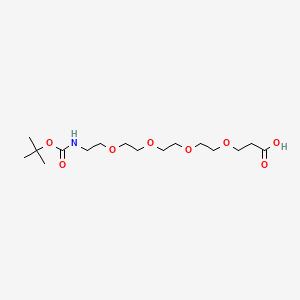 Chemical structure of Boc-NH-PEG4-CH2CH2COOH