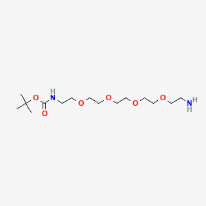 Chemical structure of Boc-NH-PEG4-amine