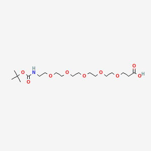 Chemical structure of Boc-NH-PEG5-CH2CH2COOH