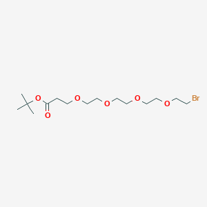 Chemical structure of Br-PEG4-C2-Boc
