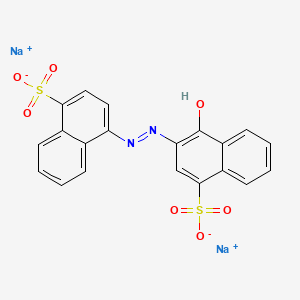 Chemical structure of Azorubine