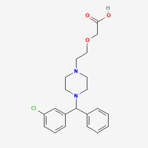 Chemical structure of Cetirizine 3-chloro impurity