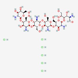 Chemical structure of Chitohexaose hexahydrochloride