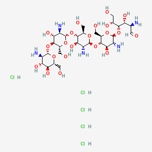Chemical structure of Chitopentaose pentahydrochloride