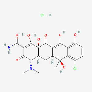 Chemical structure of Chlortetracycline hydrochloride