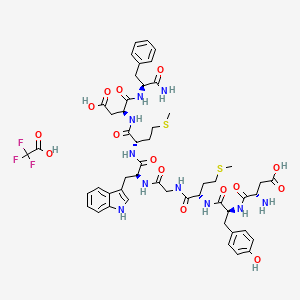 Chemical structure of Cholecystokinin Octapeptide, desulfated TFA