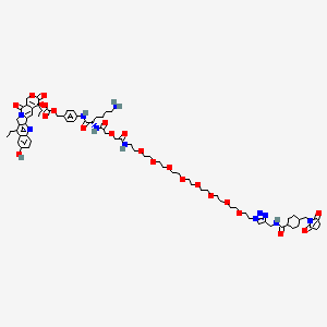 Chemical structure of CL2A-SN-38