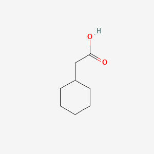 Chemical structure of Cyclohexaneacetic acid