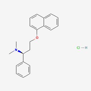 Chemical structure of Dapoxetine-D7 hydrochloride