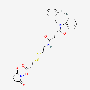 Chemical structure of DBCO-CONH-S-S-NHS ester