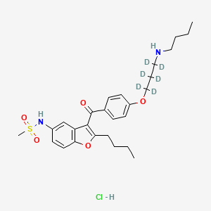 Chemical structure of Debutyldronedarone D6 hydrochloride