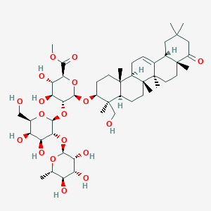 Chemical structure of Dehydrosoyasaponin I methyl ester
